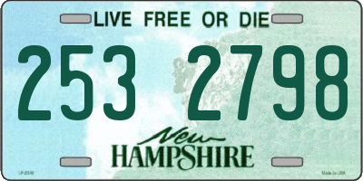 NH license plate 2532798