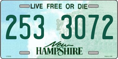 NH license plate 2533072
