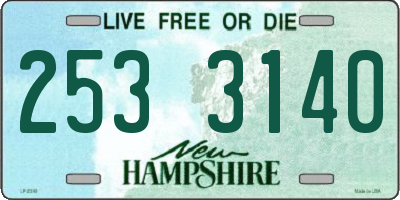NH license plate 2533140