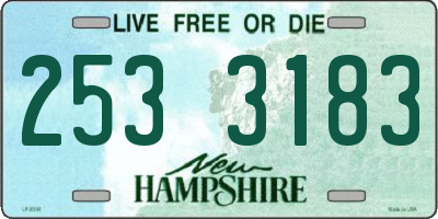 NH license plate 2533183