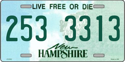 NH license plate 2533313