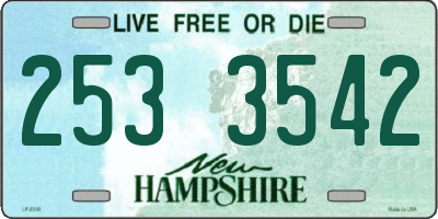 NH license plate 2533542