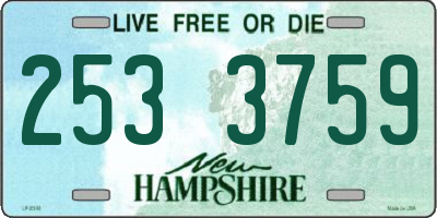 NH license plate 2533759
