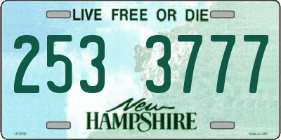 NH license plate 2533777