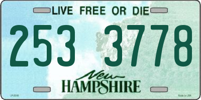 NH license plate 2533778
