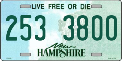 NH license plate 2533800