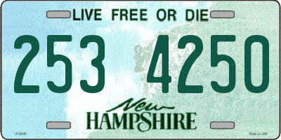 NH license plate 2534250