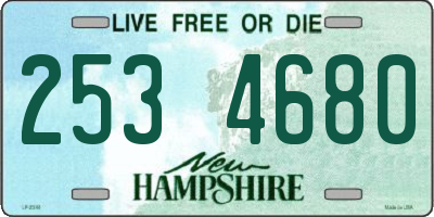 NH license plate 2534680