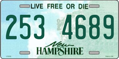 NH license plate 2534689