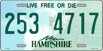 NH license plate 2534717