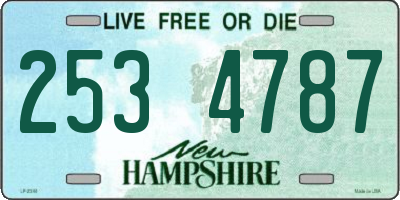 NH license plate 2534787
