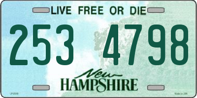NH license plate 2534798