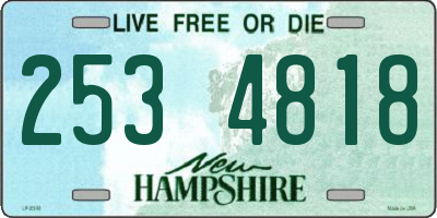 NH license plate 2534818