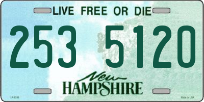 NH license plate 2535120