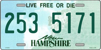 NH license plate 2535171