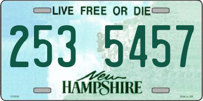 NH license plate 2535457