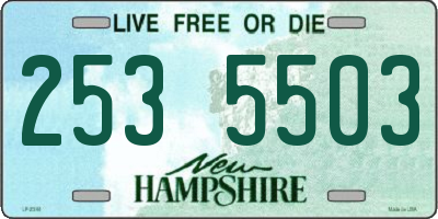 NH license plate 2535503