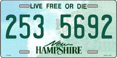 NH license plate 2535692