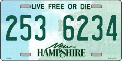 NH license plate 2536234