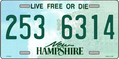 NH license plate 2536314