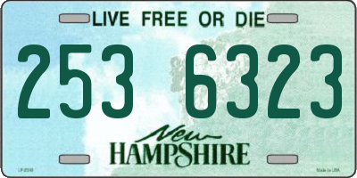 NH license plate 2536323