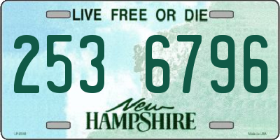 NH license plate 2536796