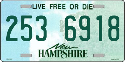 NH license plate 2536918