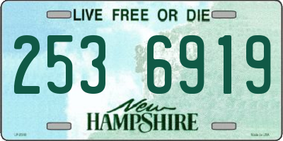 NH license plate 2536919