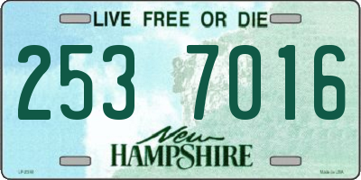 NH license plate 2537016