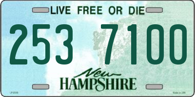 NH license plate 2537100