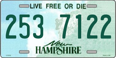NH license plate 2537122