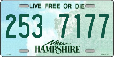 NH license plate 2537177