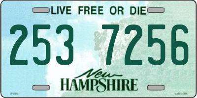 NH license plate 2537256