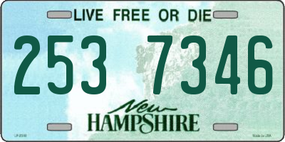NH license plate 2537346