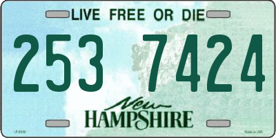 NH license plate 2537424