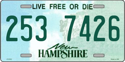 NH license plate 2537426