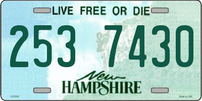 NH license plate 2537430