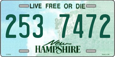 NH license plate 2537472