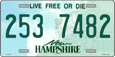 NH license plate 2537482
