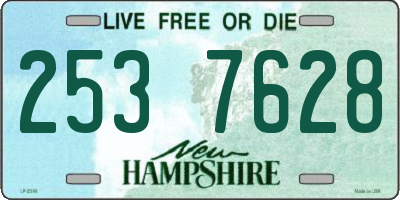 NH license plate 2537628