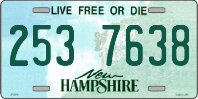 NH license plate 2537638