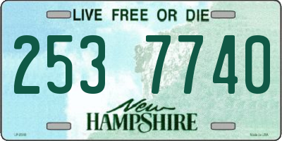 NH license plate 2537740