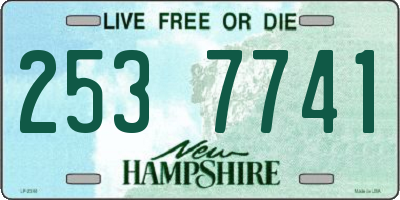 NH license plate 2537741