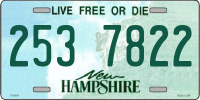 NH license plate 2537822