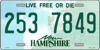 NH license plate 2537849