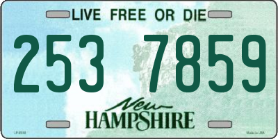 NH license plate 2537859