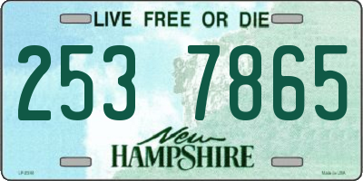 NH license plate 2537865