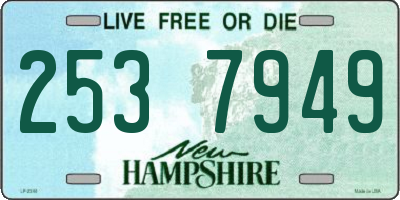 NH license plate 2537949