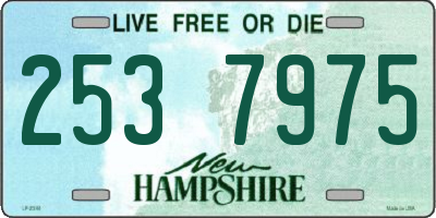 NH license plate 2537975