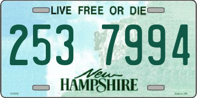 NH license plate 2537994